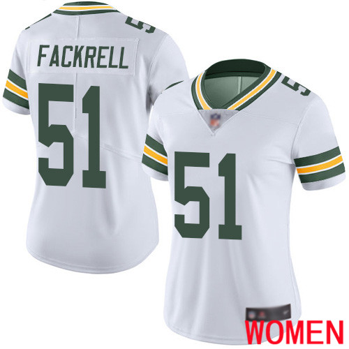 Green Bay Packers Limited White Women #51 Fackrell Kyler Road Jersey Nike NFL Vapor Untouchable